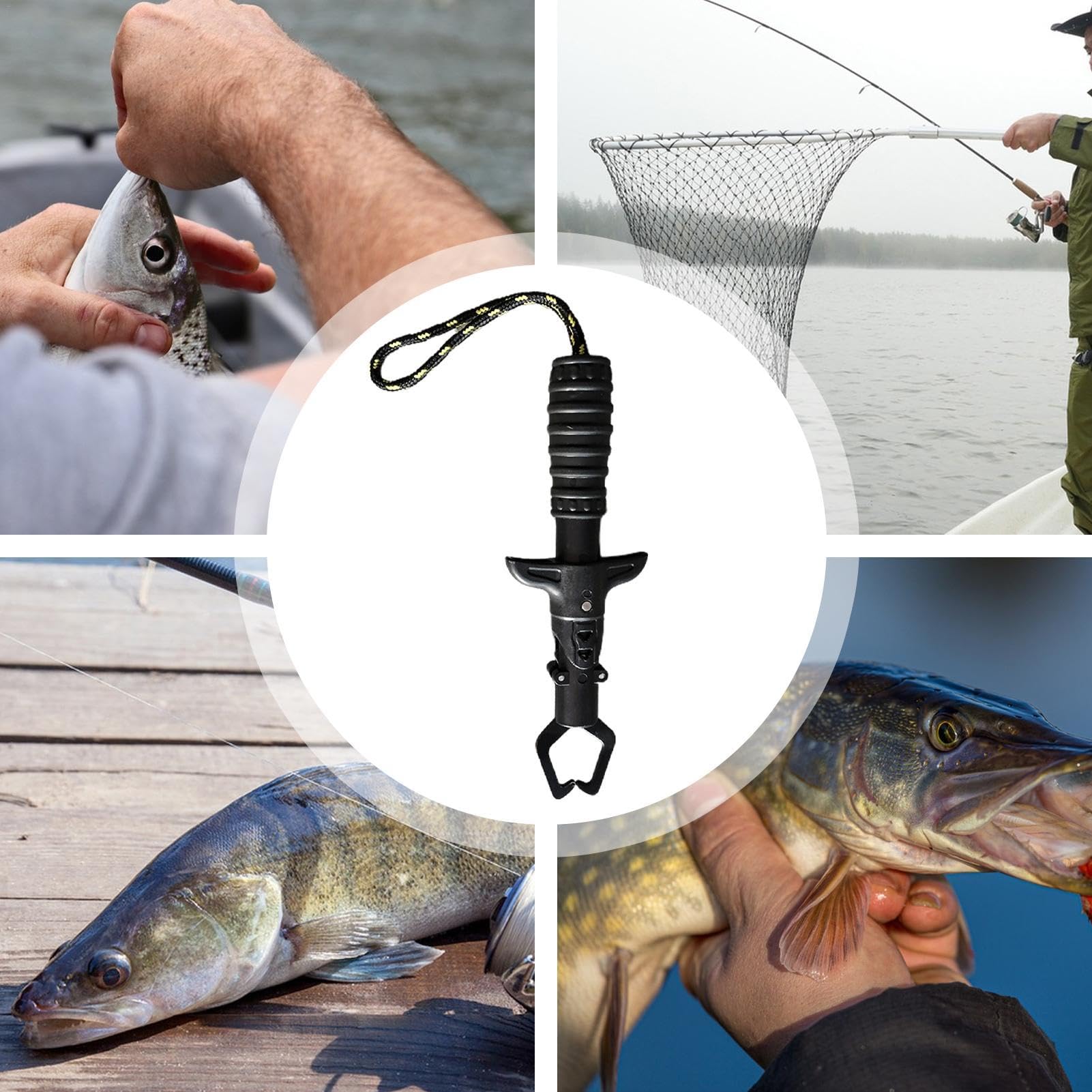 Pinza per Labbro di Pesce, pinze da Pesca, Supporto per Labbro, Strumento Professionale per atterraggio del Pesce, Pinza per Pesci e Pinza per Una Pesca sicura