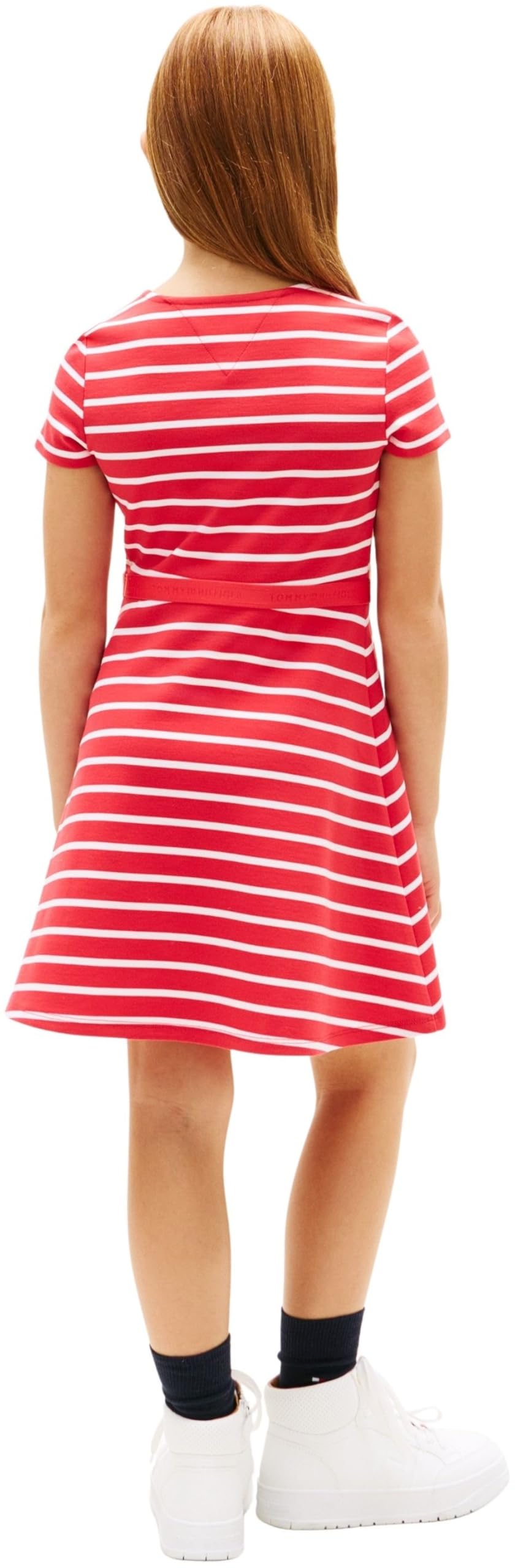 Tommy Hilfiger Mädchen Essential Punto Skater Dress Ss Kg0kg09149 Kleider (1er Pack)