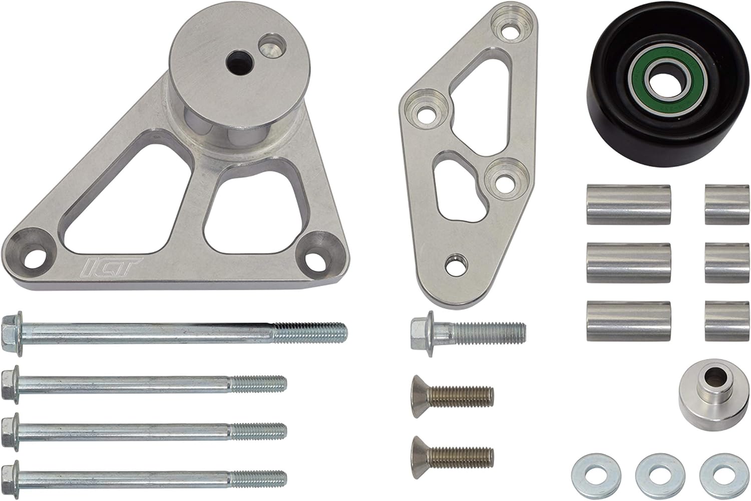 ICT Billet LS Truck 6 Rib LSA Supercharger Tensioner/Idler Bracket Kit LQ4 LSX 5.3L 6.0L 551789-3