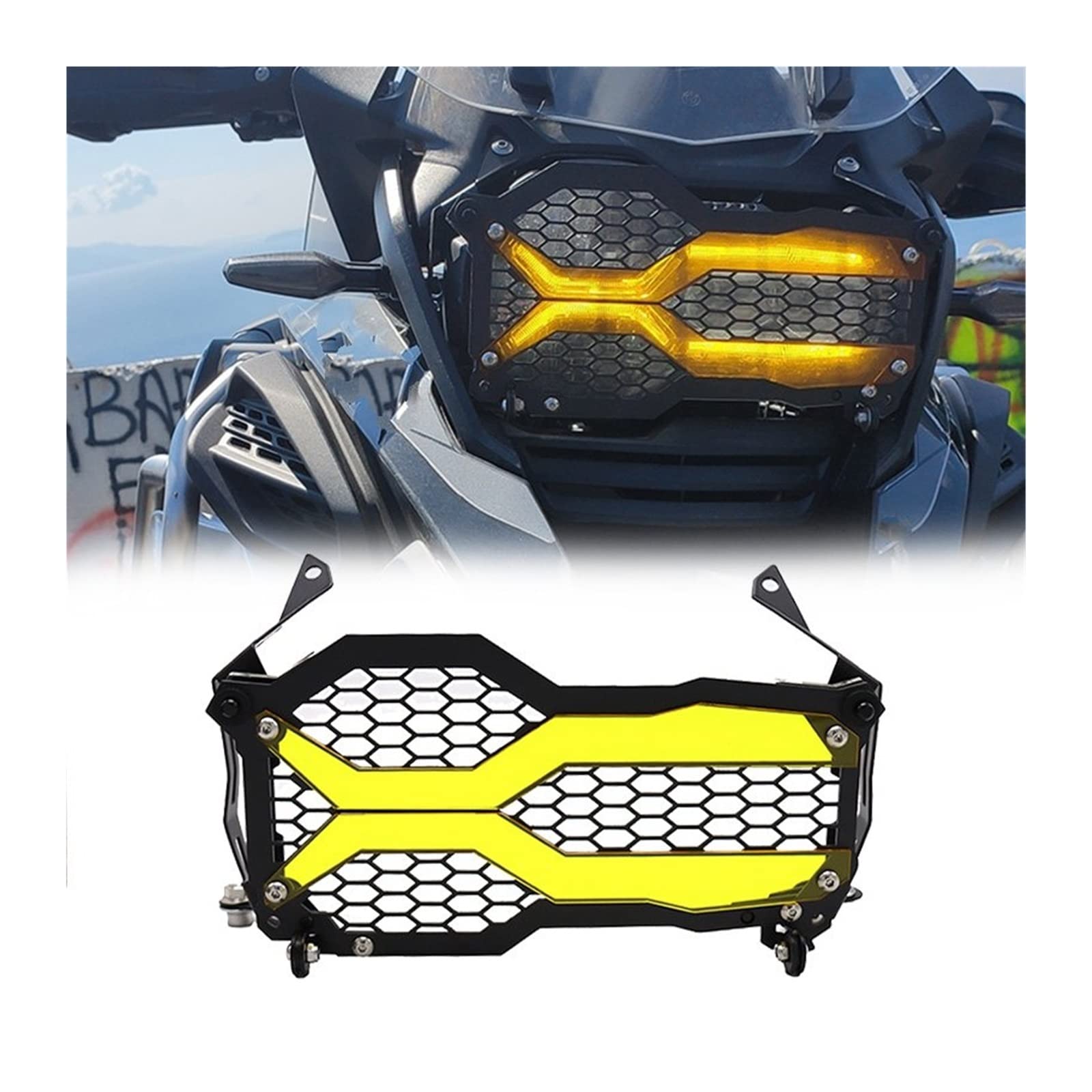 Motorbike Headlights For BMW R1250GS LC For ADV R 1250 GS 1250 GS R 1250GS For Adventure For GSA 2019 2020 2021 Motorcycle Headlight Guard Protector Lens Cover Headlight Protective Guard (Color