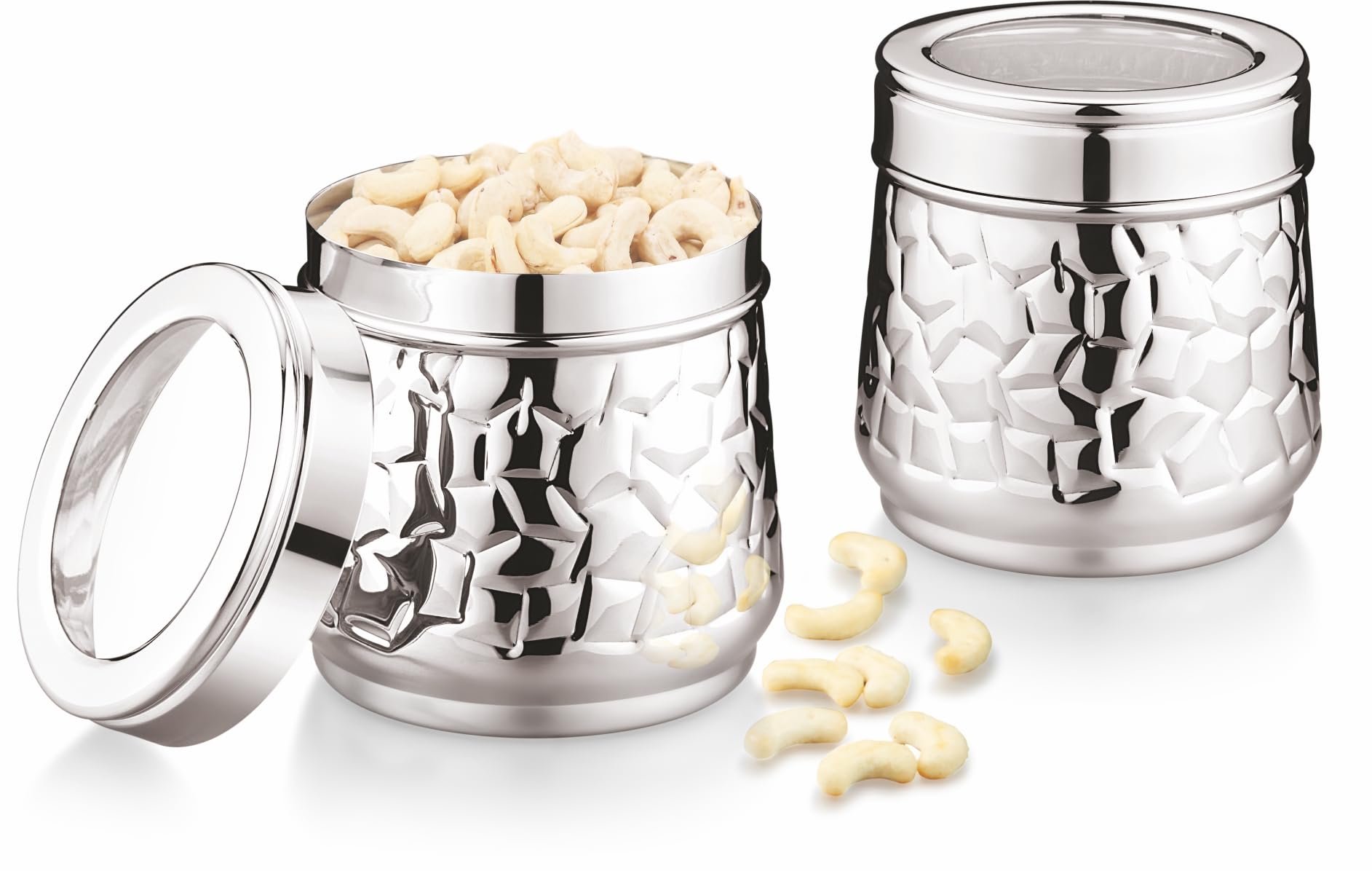 Mukti Premium Stainless Steel Everyday Food Storage Canister,Container,Dabba Set with Lids Ideal for Home & Kitchen (Everyday Crush-See Thru, 1400 ML) (B0B28ZT9DQ) Amazon Price History, Amazon Price Tracker