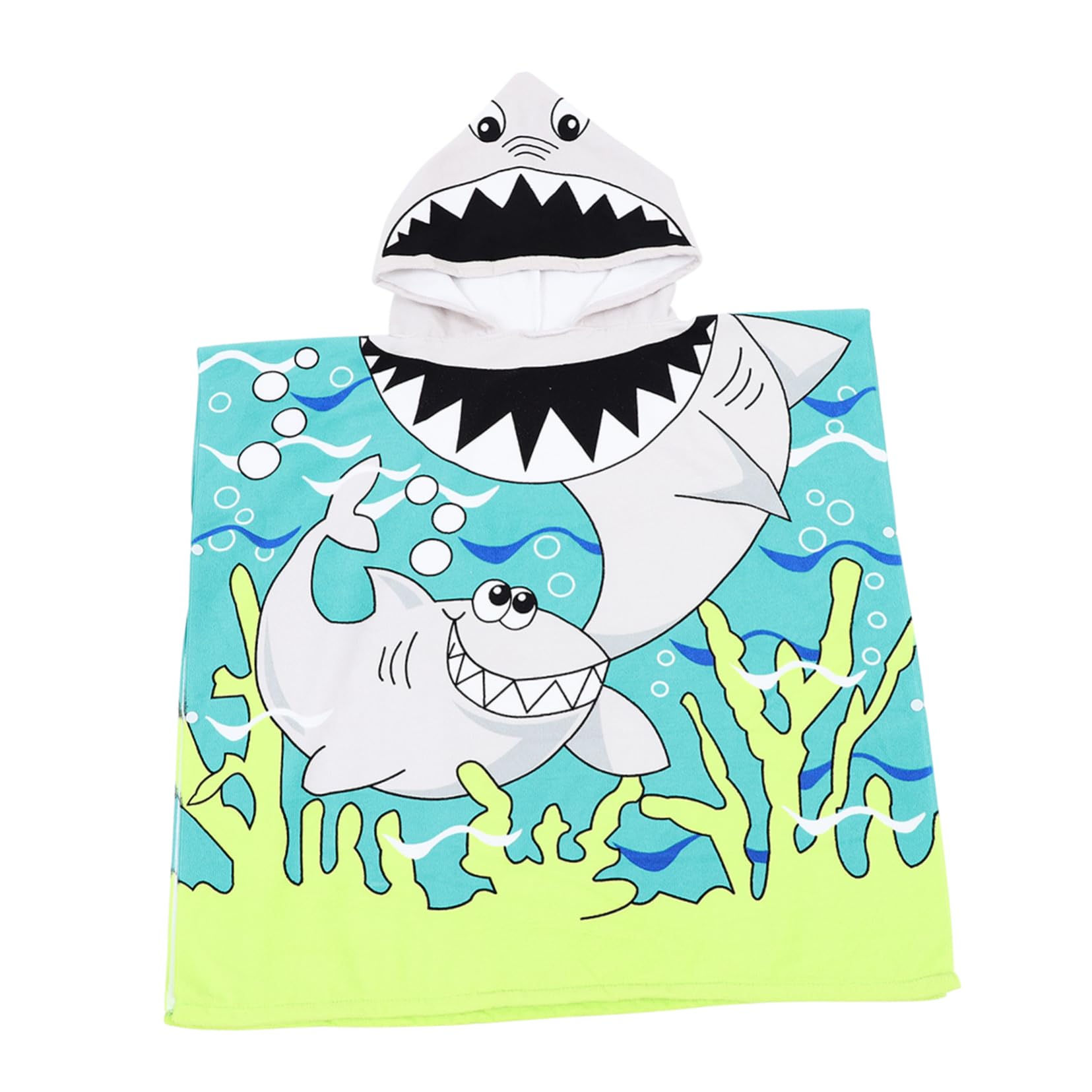 VICASKY 2pièces Serviette De Bain Garçon Fille à Capuche Microfibre Avec Imprimé Mignon Douce Et Absorbante Pour Moment De Détente Après Le Bain