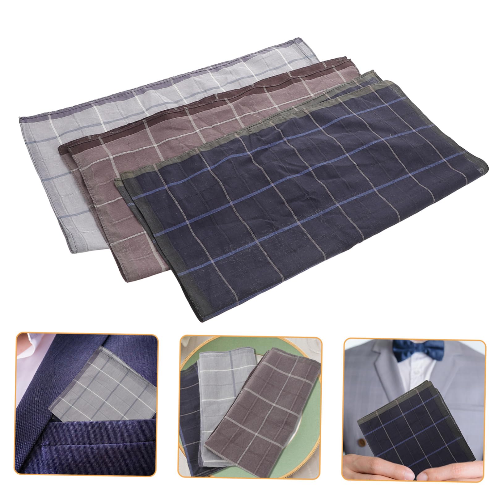 VALICLUD Herrentaschentuch Japanisches Taschentuch Alte Taschentücher Hochzeitstaschentücher Teeparty-taschentücher Königsblaues Bandana Taschentuchtasche Baumwolle
