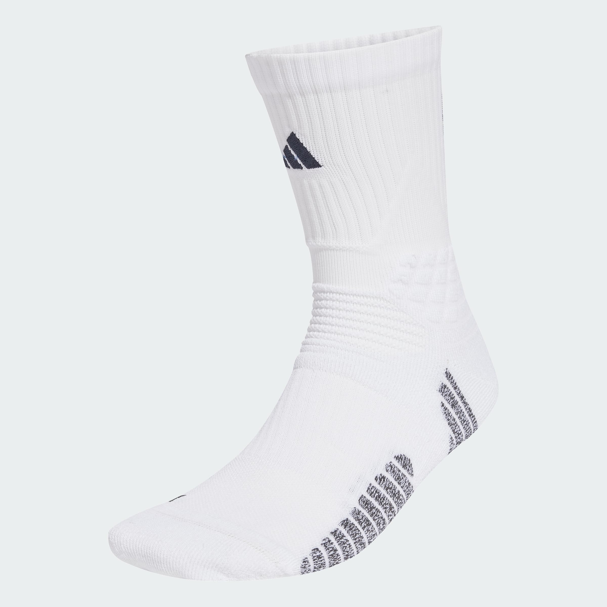 adidas Men's Crew Socks, White, 6.5-8