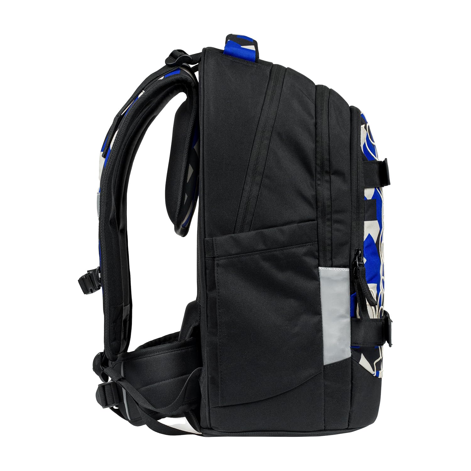 Baagl Juego de mochila escolar para niños y niñas, adolescentes, 3 piezas, mochila de skate Max, mochila escolar a partir de 3ª clase, mochila escolar con correa para el pecho, mochila ergonómica para