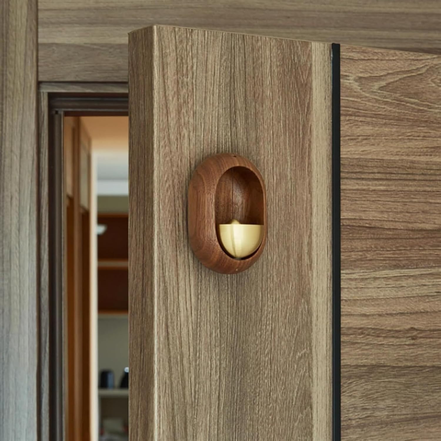 Door Chime, Door Bell, Woodybeing Door Chime, Wooden Bell for Door Opening