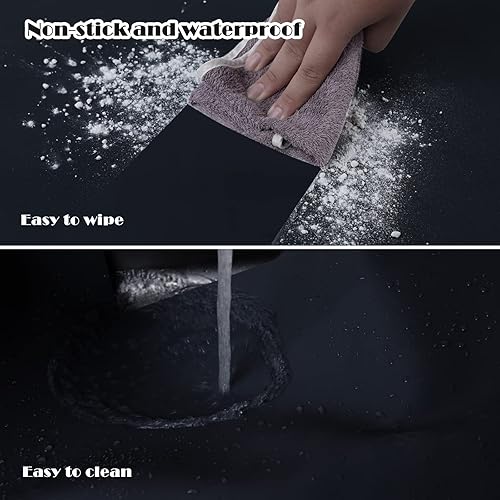 Miniatura 6 de Alfombrillas de silicona extra grandes para encimera de cocina de 47 x 23.6 pulgadas, alfombrilla más grande resistente al calor, alfombrilla de