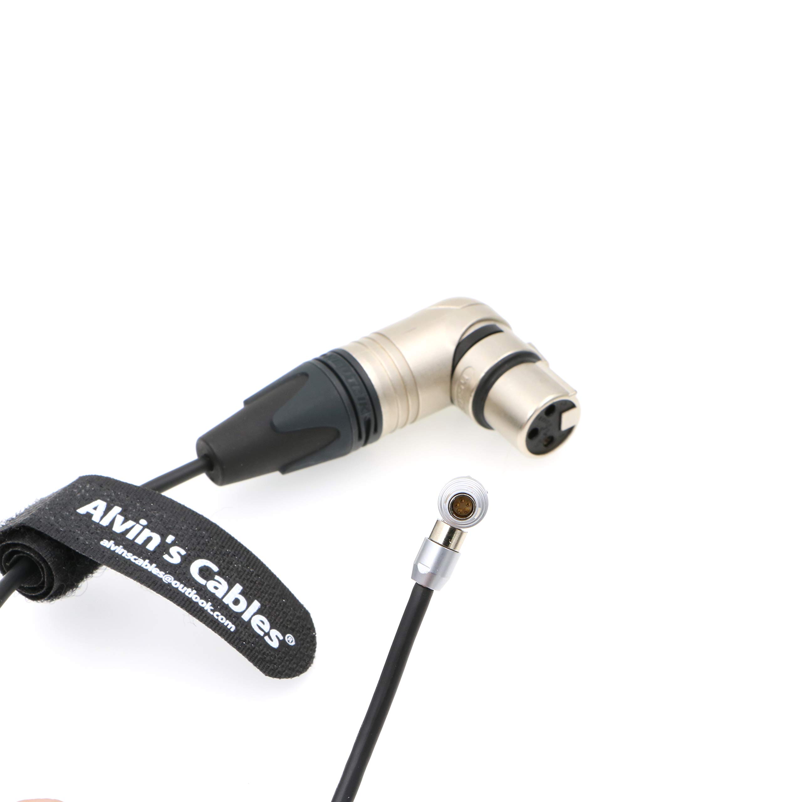 Alvin's Cables 5 Broches 00 à Angle Droit Mâle à XLR 3 Broches 90 Degrés Femme Câble Audio pour Caméra Z CAM E2