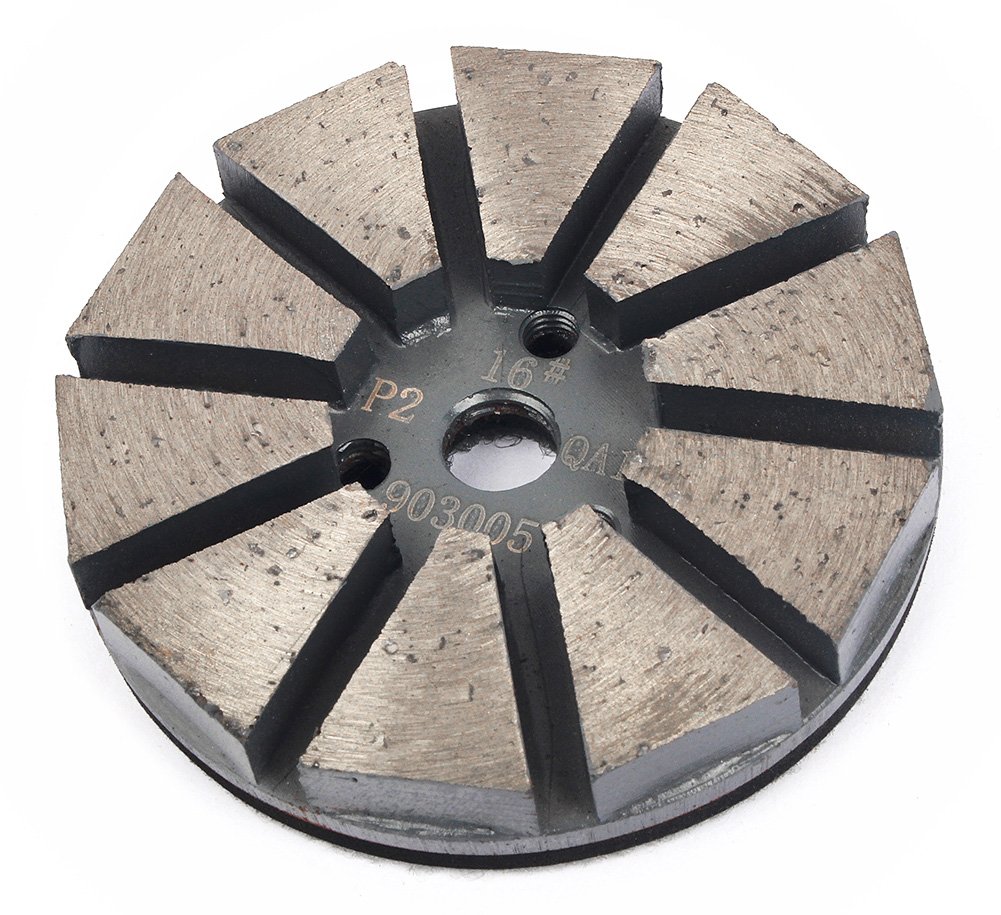 Concrete Metal Bond Diamond Floor Polishing Pads,3" inch Floor Grinding Disc Grit 16 for Concrete Floor Machine by Z-Lion