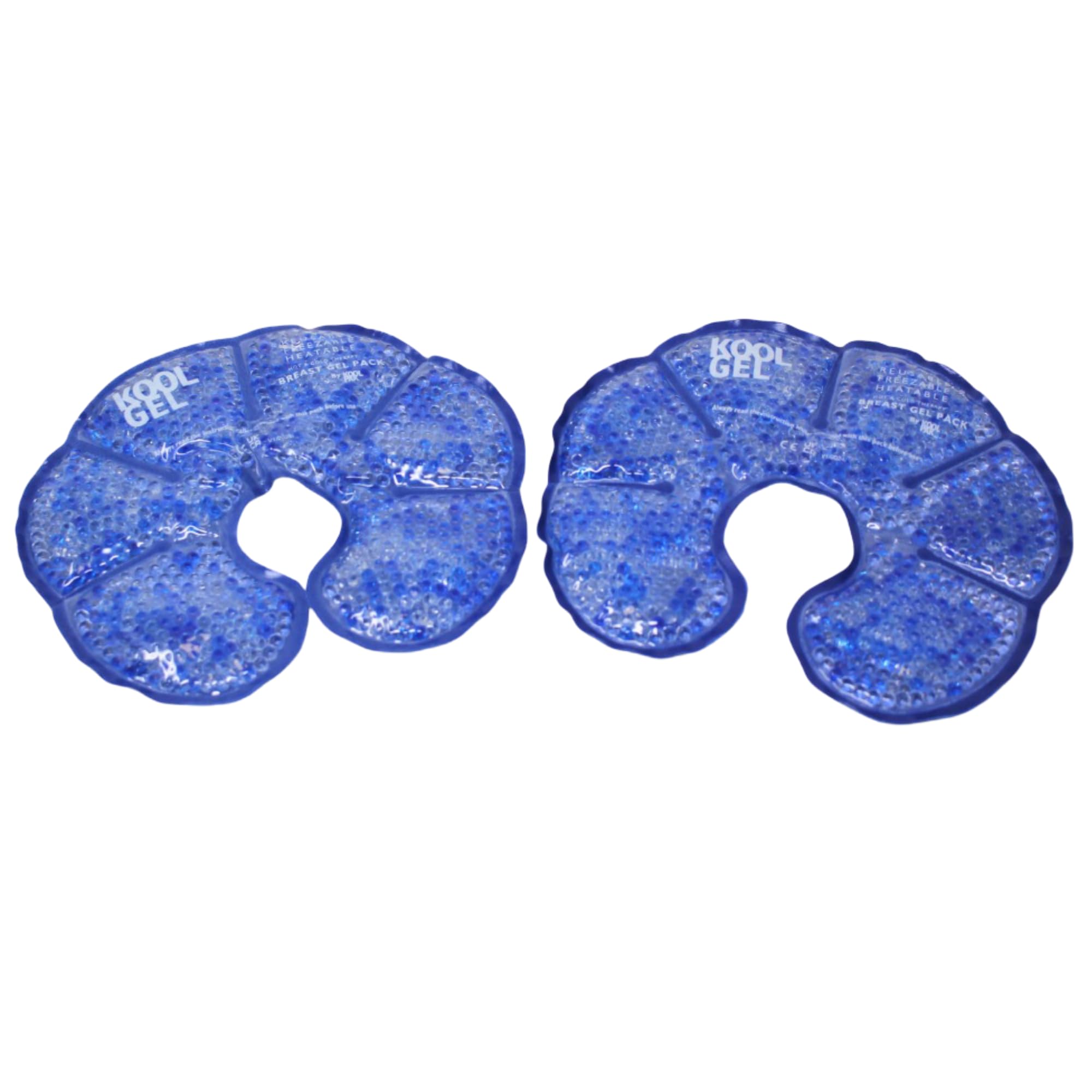 Kool Gel Reusable Breast Hot & Cold Gel Pack – 2 Pack Reusable Gel Pads for Breastfeeding Pain Relief – Heatable & Freezable Therapy for Mastitis, Engorgement, Blocked Ducts & Tenderness – 18 x 21cm