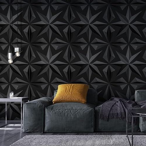 Miniatura 69 de Art3d Panel de pared de 19.7 x 19.7 pulgadas (paquete de 12) color negro