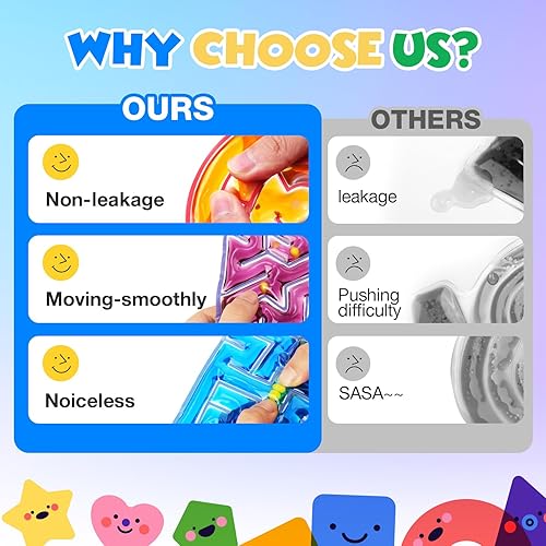 Miniatura 10 de Juguetes sensoriales para niños, 4 juguetes sensoriales para niños autistas con necesidades especiales, juguetes para aliviar el estrés y la