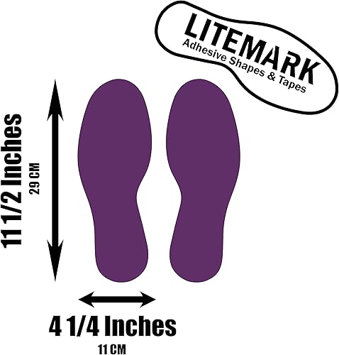 Vista 143 de LiteMark Calcomanías de vinilo duraderas con acabado brillante, tamaño mediano de 9 pulgadas, ideal para suelos, techos, paredes y la mayoría