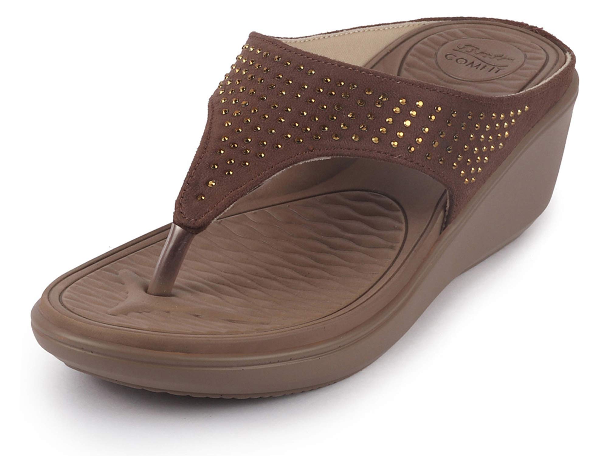 Bata Womens Bloom Thong Brown Slipper-4 Kids UK (7714900) (B08T9542GJ) Amazon Price History, Amazon Price Tracker