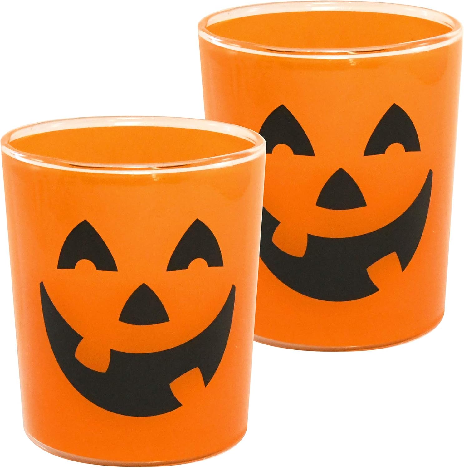 Lumabase 97202 Battery Operated Glass LED CandlesJack O