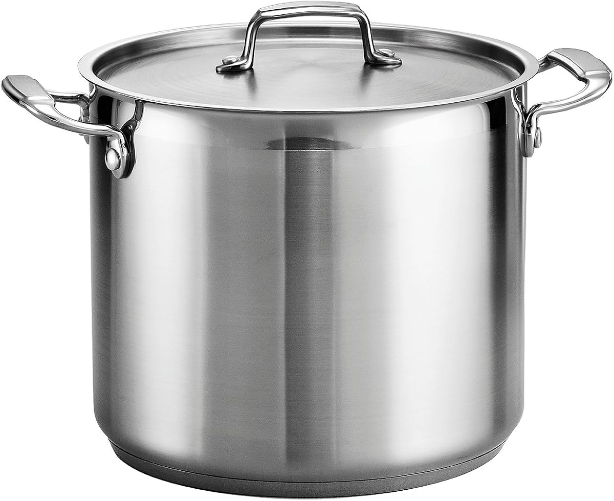 Tramontina Stock Pot, 12-Quart, stainless steel