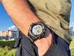 Casio Illuminator 10-Year Battery Extra Long Strap 100 M Water Resistance 5-Alarm w/Countdown Timer Men's Digital Watch, Green, AE-1500WHX-3AVCF, Green, Sport