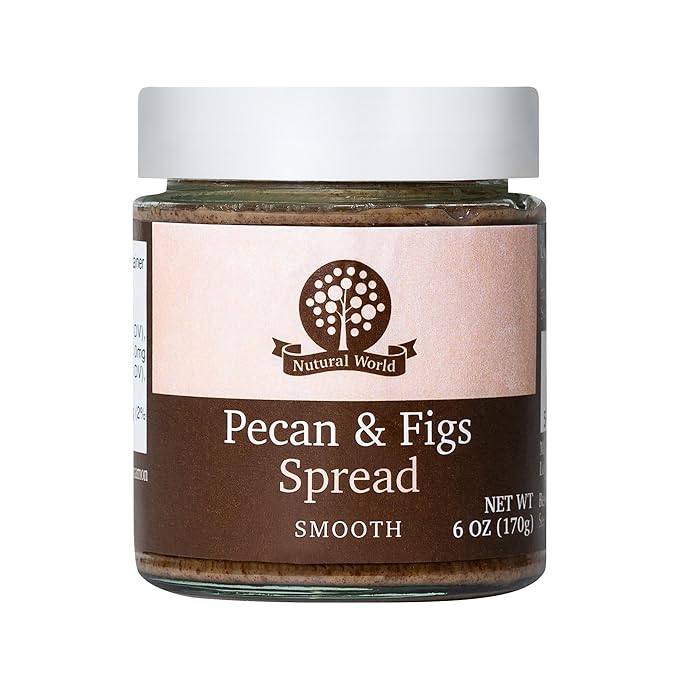 Nutural World - Smooth Pecan and Figs spread 6 Oz (170g)