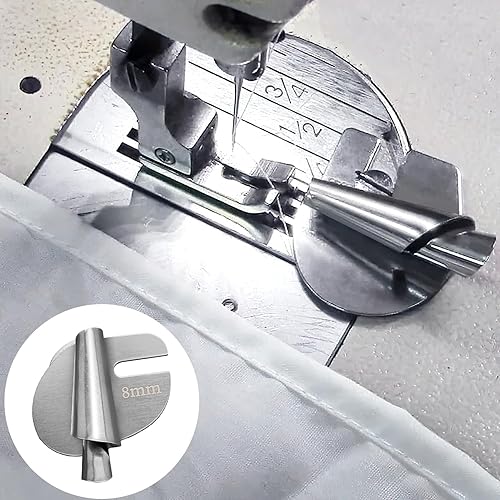 Miniatura 3 de WEISPO 5 piezas de pie de dobladillo enrollado para máquina de coser, prensatelas para máquina de coser, prensatelas para máquina de coser, pie de