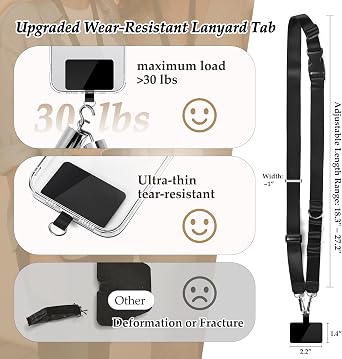 Multifunctional Phone Lanyard Adjustable Anti-Theft Crossbody Phone Strap