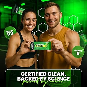 Greens+ Plusbar Energy, Natural, Gluten-Free Snack with Super Greens, Superfoods & Almond Butter, Vegan, Dairy-Free, Non-GMO, 10g Protein Meal Replacement, 12 Pack
