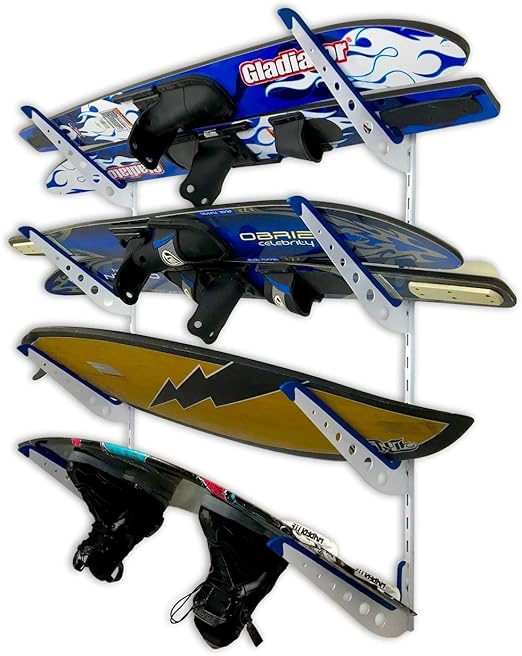 Amazon.com: StoreYourBoard Adjustable Water Ski Wall Storage Rack ...