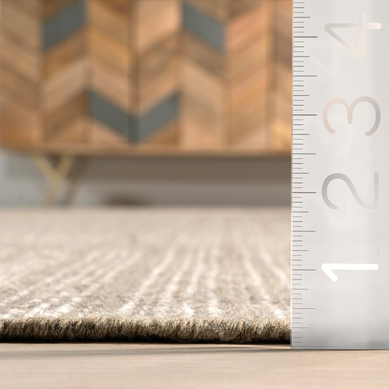 Rugs USA Ander Striped Wool-Blend Area Rug, 5x8, Brown