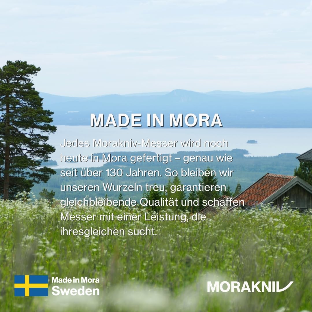 Morakniv Messer mit Scheide für Handwerker - 2-Pack Rot - Basic 511 C - Mora Messer Feststehende Klinge aus Kohlenstoffstahl - 2,0 mm - Hergestellt in Schweden - Outdoormesser feststehend