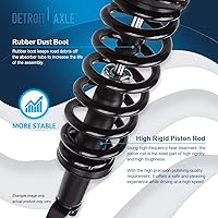 Vista 634 de Detroit Axle - Kit de suspensión delantera de 10 piezas para Chevy Aveo Aveo5 Pontiac G3 Wave 2 Ready Struts Assembly 2 Enlaces de barra