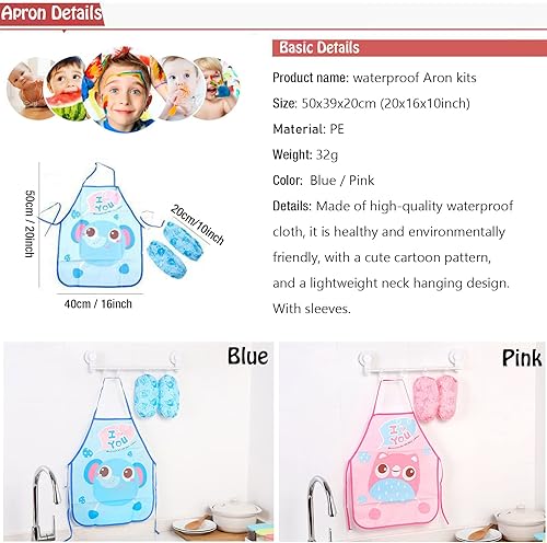 Miniatura 4 de Tapete de pintura de silicona, kit de estaciones de pintura 1 delantal, 1 par de sobremanga, 20 pinceles de pieza alfombrillas de silicona para