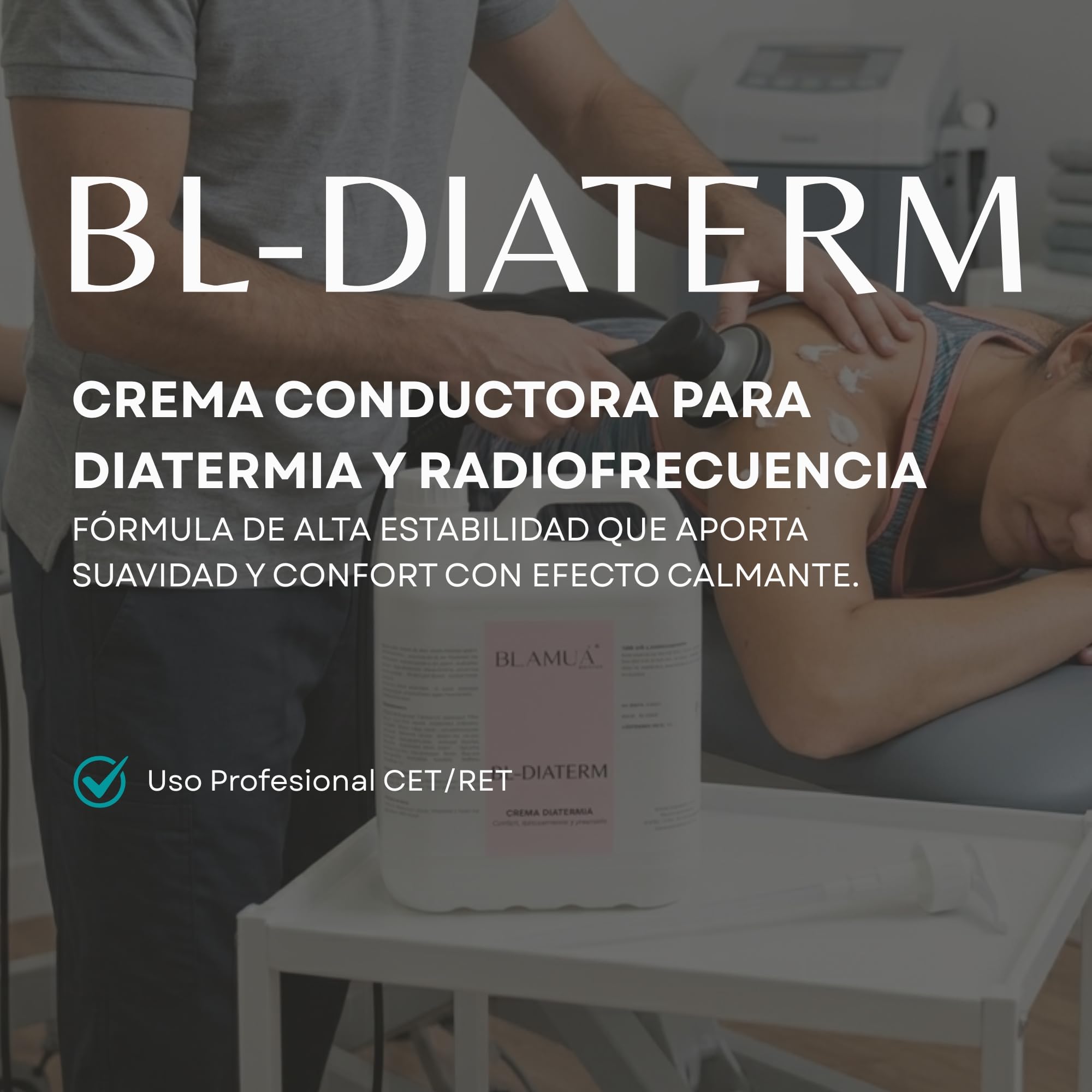 Crema conductora diatermia y radiofrecuencia BL-DIATERM (5L) – Alta estabilidad térmica con Aloe Vera y Betaína
