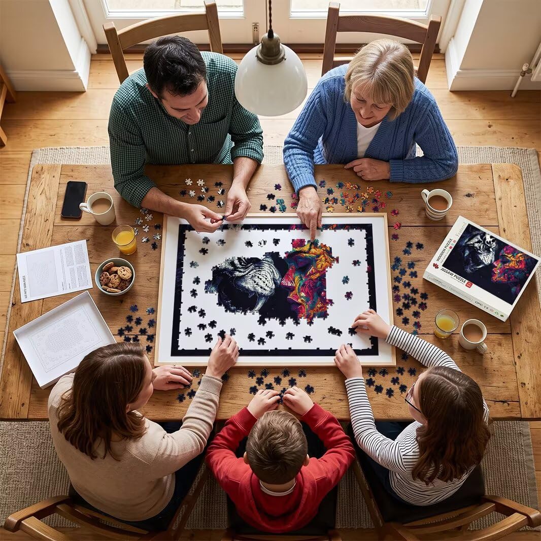 Puzzle Paura, Puzzle 3000 Pezzi Arte per Adulti, Regalo Uomo e Donna -4677