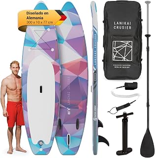 Capital Sports Tabla Paddle Surf Hinchable, Bolsa Transporte, para Adultos y Niños, Remo Ajustable de Aluminio, Hinchador Sup, Tabla Padel Surf Accesorios, Rígida 305cm / 10ft