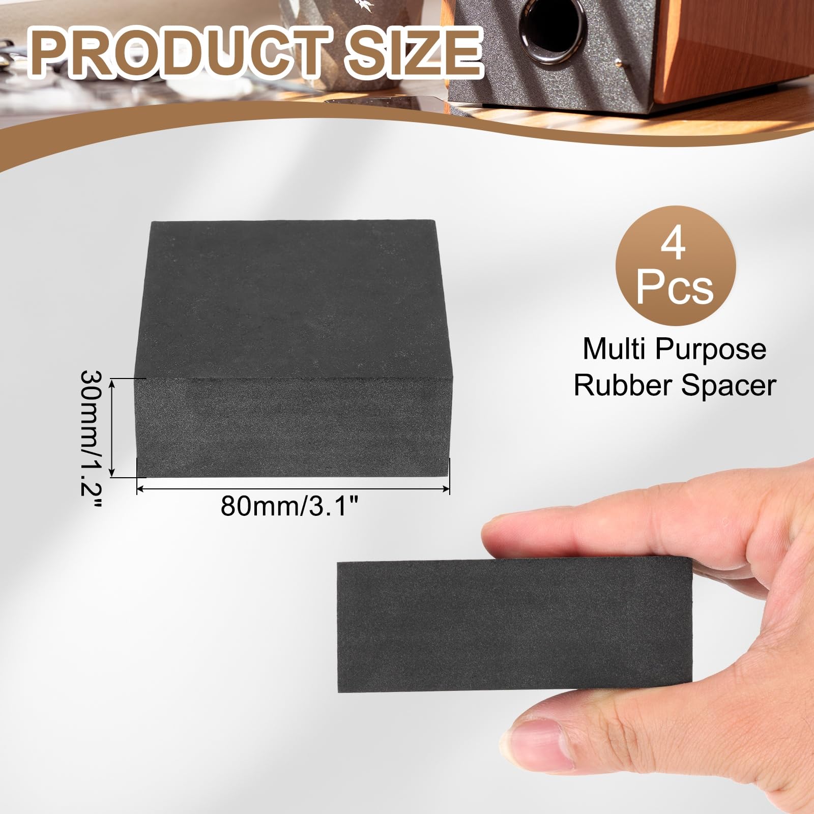 PATIKIL Rubber Solid Anti-Vibration Pads - Image 2