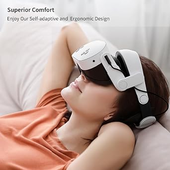 annapro A3 Max Battery Head Strap for Meta Quest 3/Quest 3S, 20W Fast Charging 10,800mAh Magnetic Battery, Ultimate Comfort & Extended Playtime Compatible with Quest 3S/3 Accessories, White