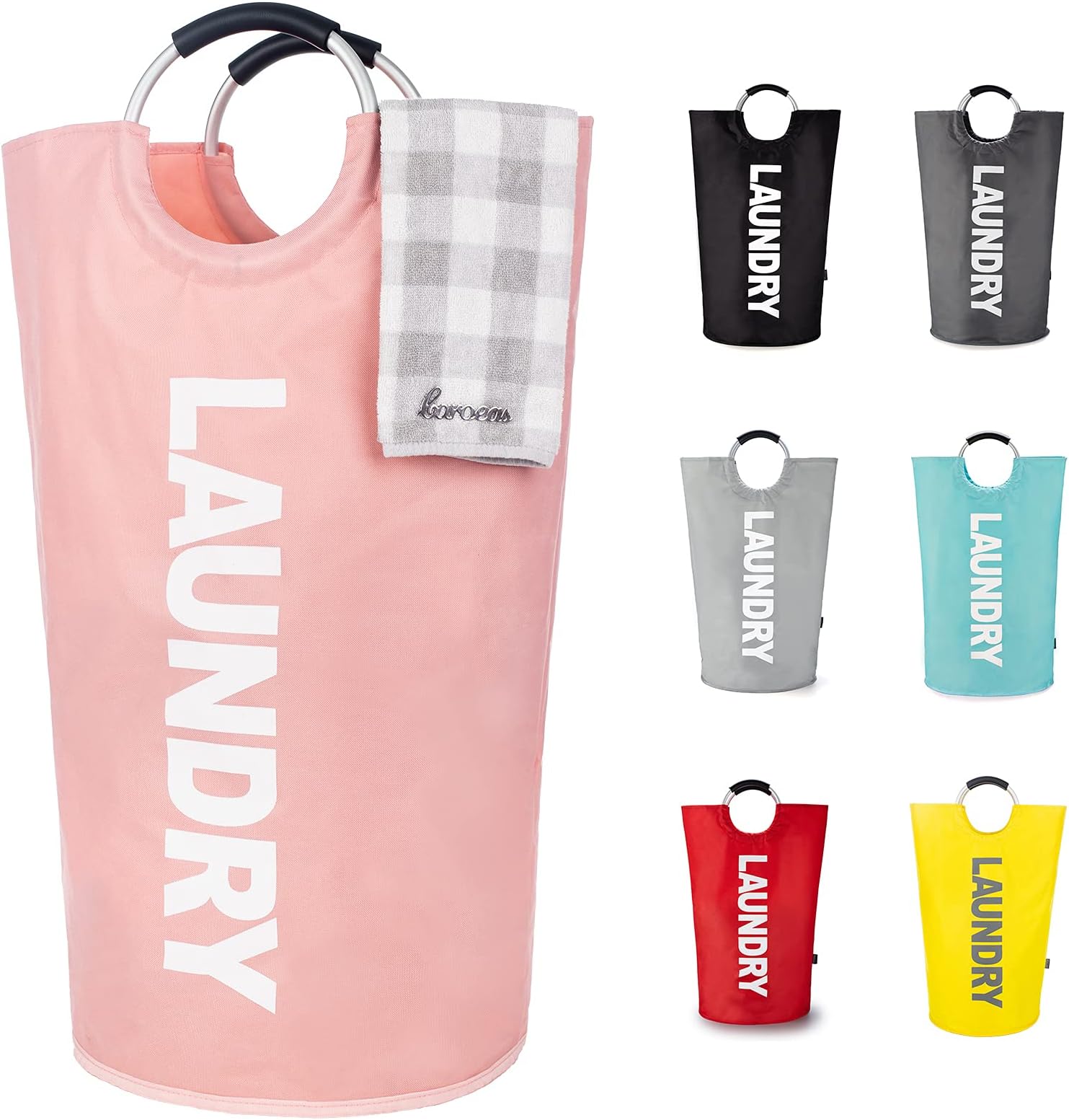 IHOMAGIC Laundry Basket, Collapsible Laundry Hamper with