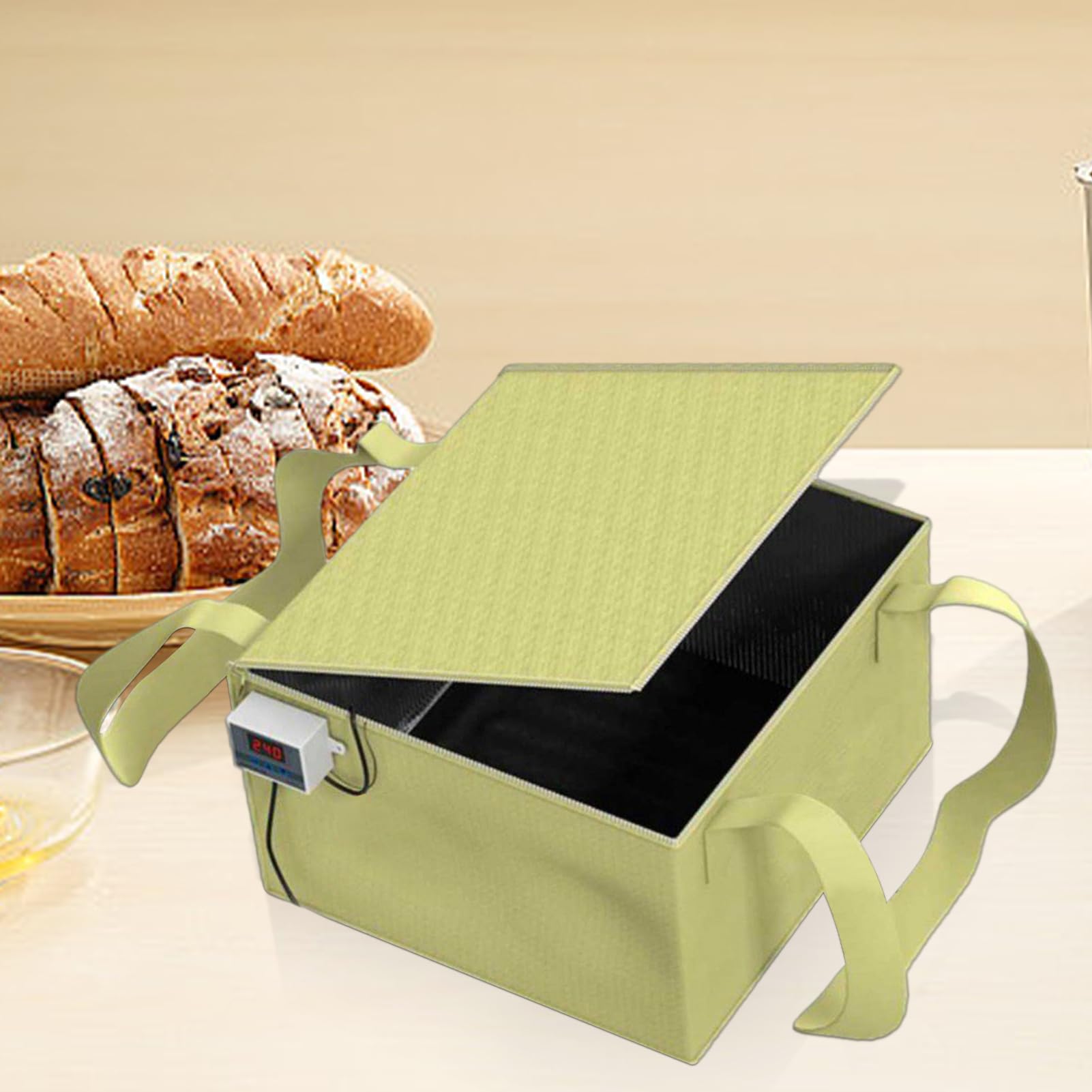 Fermentationsbox elektrisch, Teigrausmaschine, Fermentierbeutel mit Temperaturregelung, Gärungsgeräte mit automatischer Abschaltung, für die Herstellung von Brot, und handgemacht