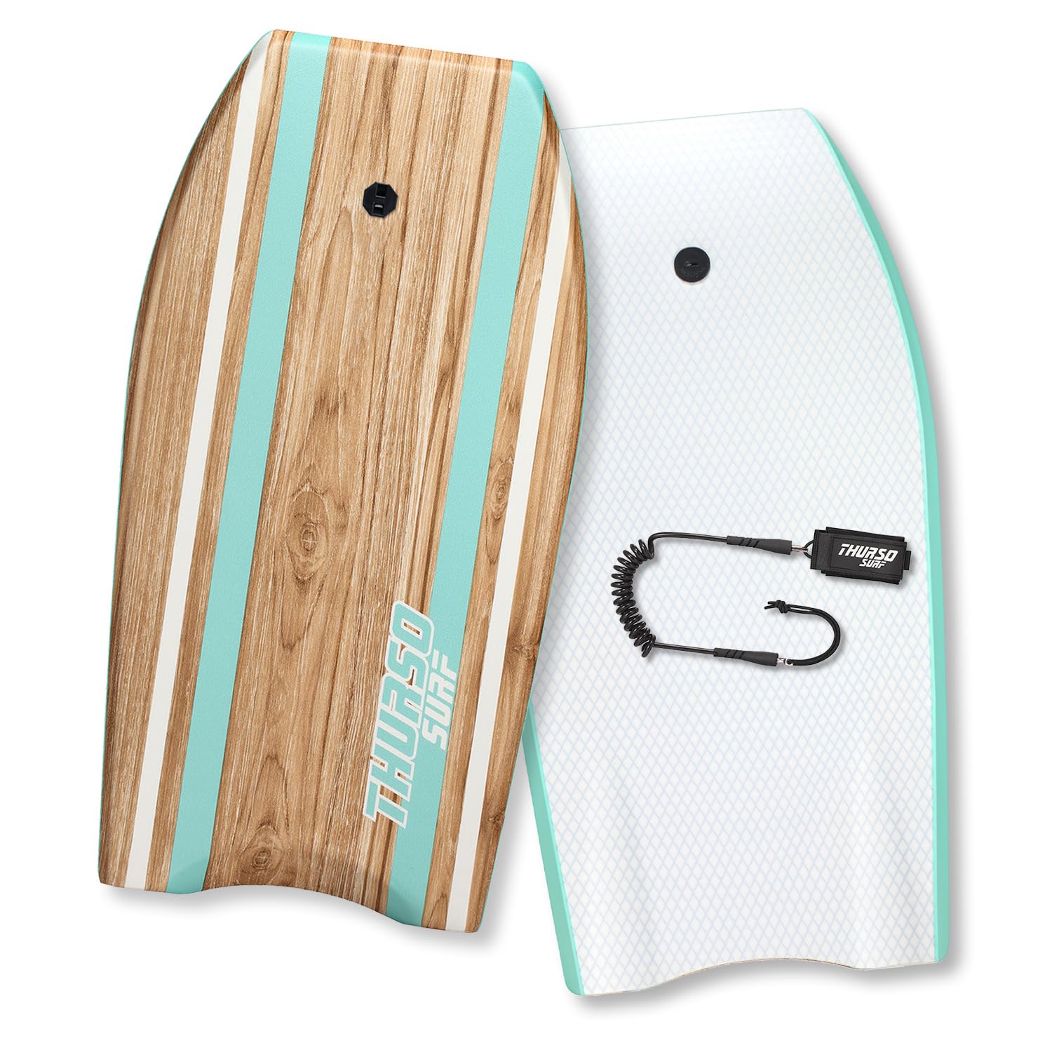 Thurso SURF Quill Bodyboard, 106,7 cm, leicht, langlebig, EPS-Core, IXPE-Deck, HDPE, Glatte Unterseite, FRP, Stringer, Halbmondschwanz, zweikanaliges Kunststoffgeflecht mit doppeltem