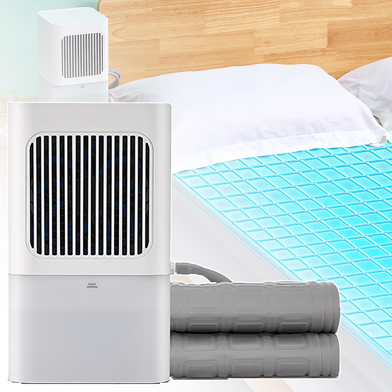Cubrecolchón refrigerado por agua inteligente con tanque visible de 2L