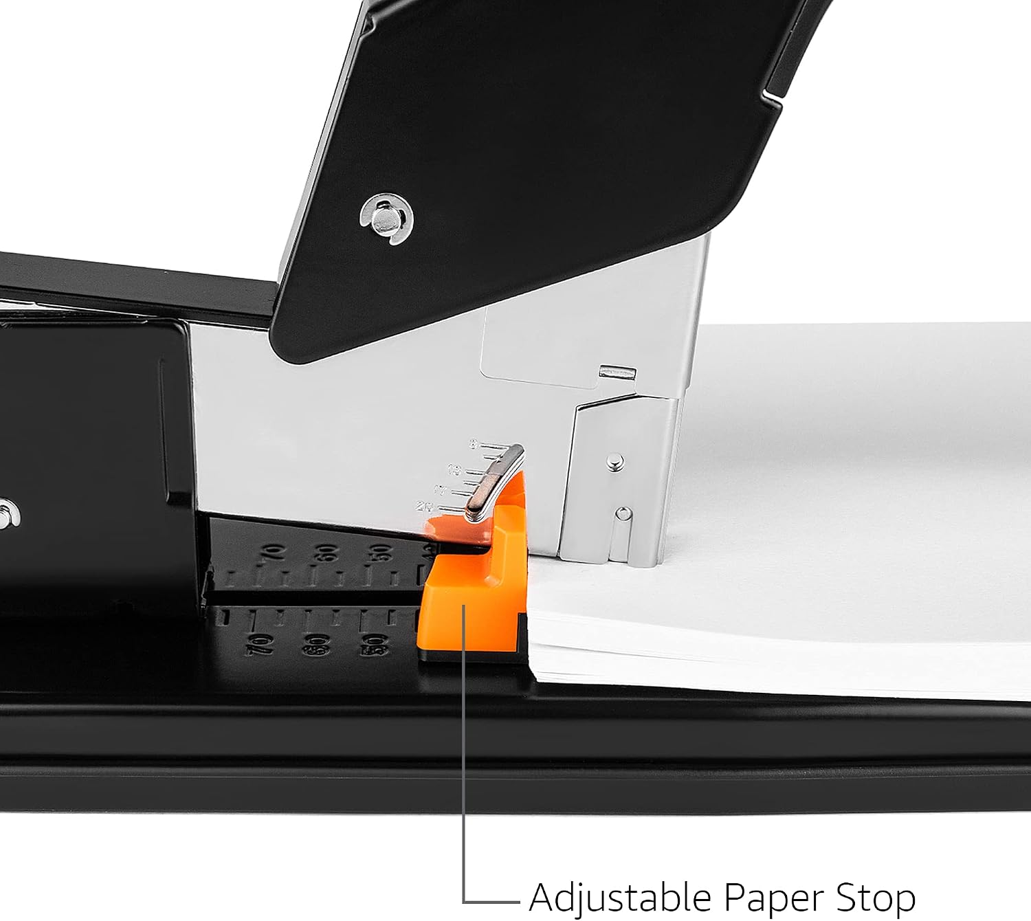 Amazon Basics Heavy-Duty Stapler, 210 Sheets, Black - Image 3