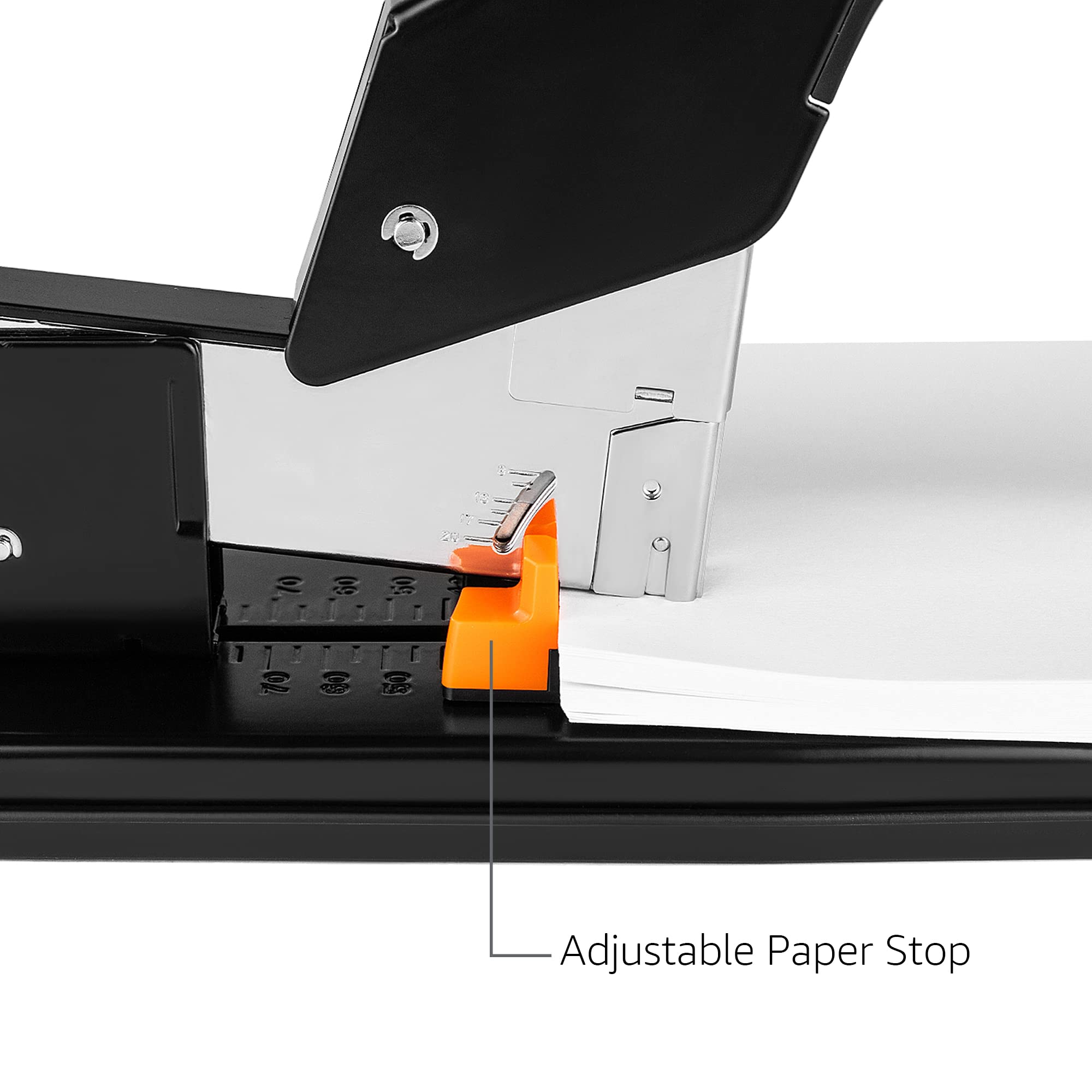 Amazon Basics Agrafeuse ultrarésistante, 210 feuilles, Noir