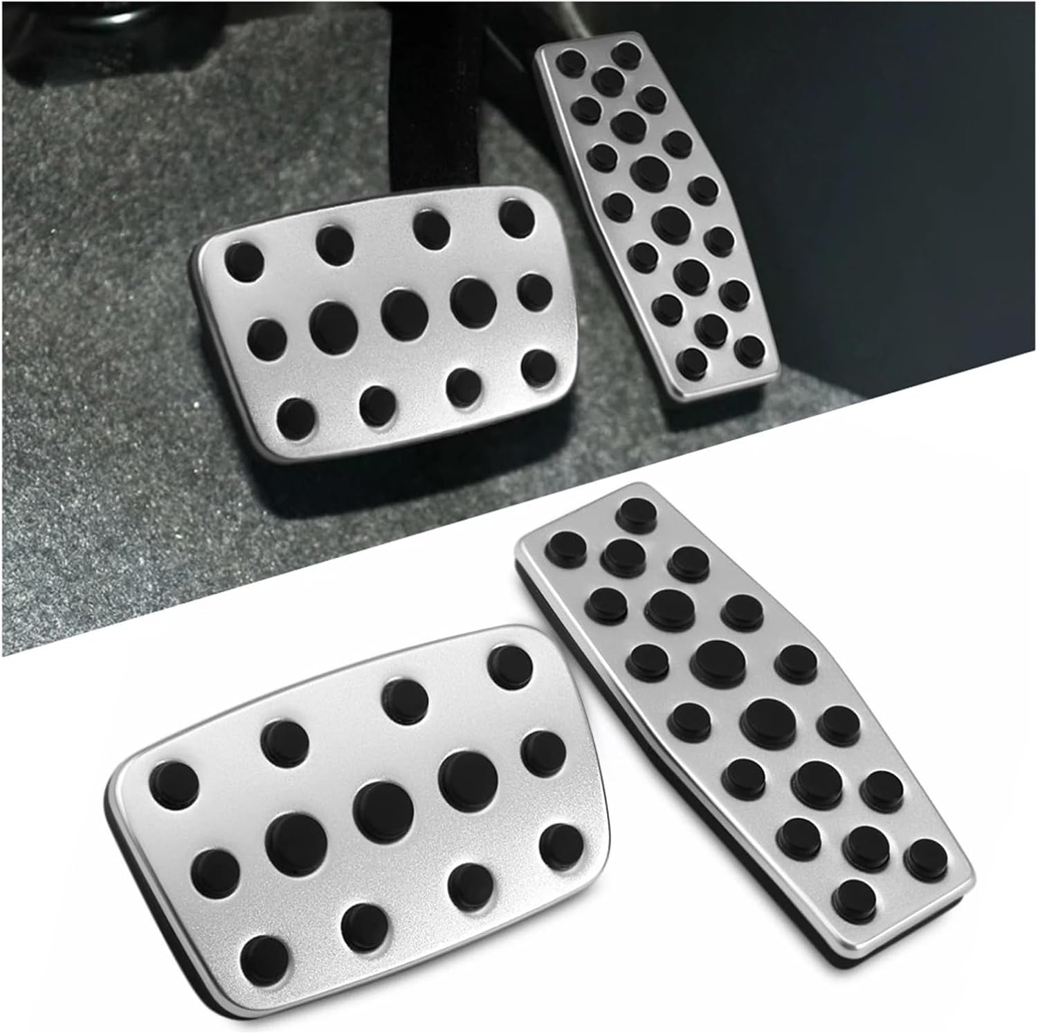 Car Pedal Pads For Buick For Hideo For Lacrosse For MK2 For Regal For Envision For Encore For Verano Car Gas Brake Pedal Pads Cover (Aluminium NO Clip AT)