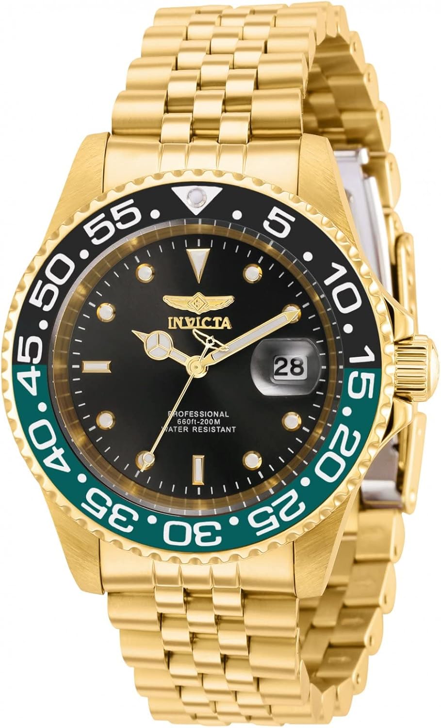 Invicta Pro Diver 36043 - Reloj de cuarzo para hombre Oro Buceador movimiento de cuarzo