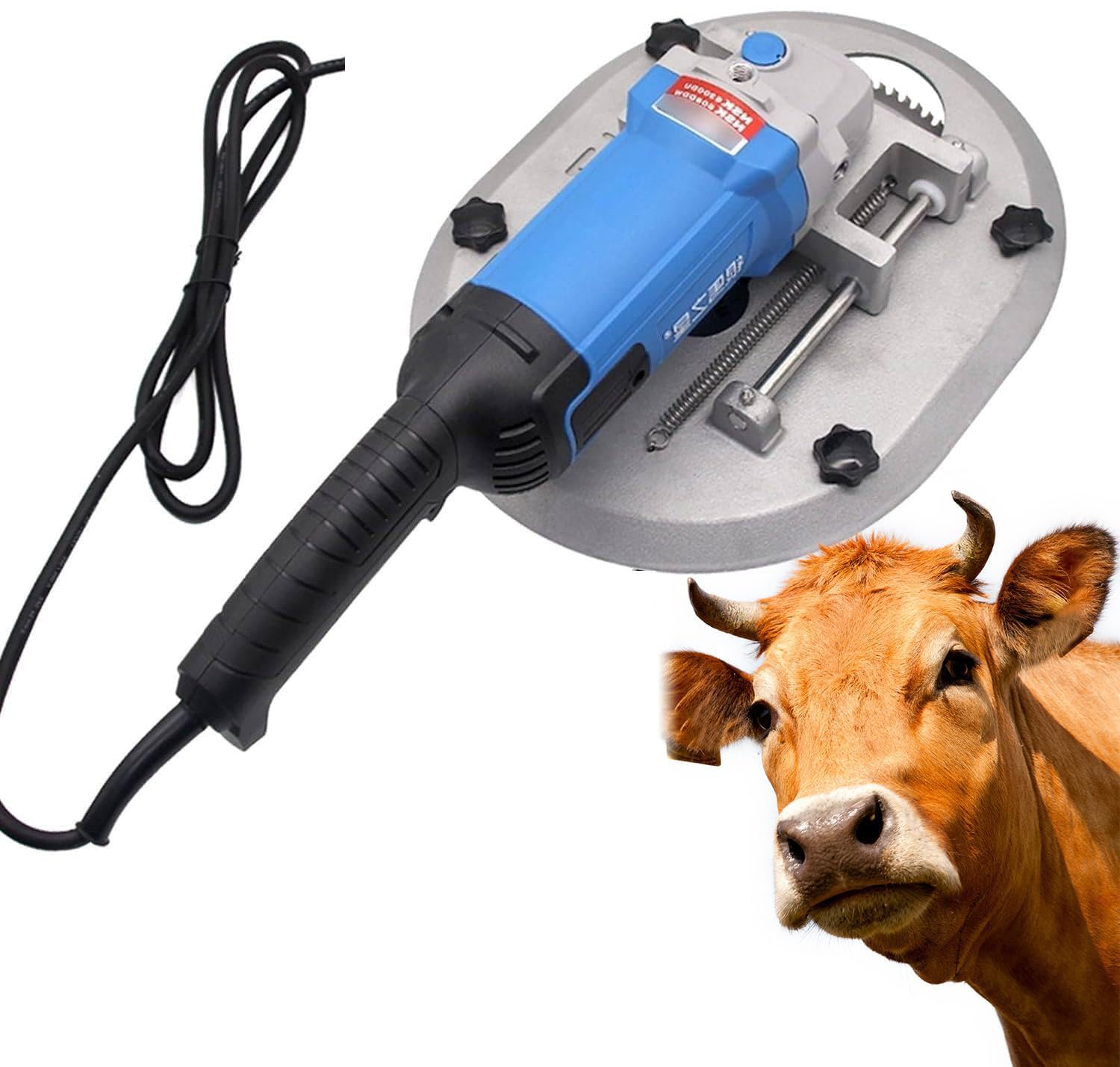 FHRKA Electric Dehorner, 1700W Professional Horn Trimming Tool for Adult Cattle, Sheep and Goats, Efficient Livestock Dehorning Saw