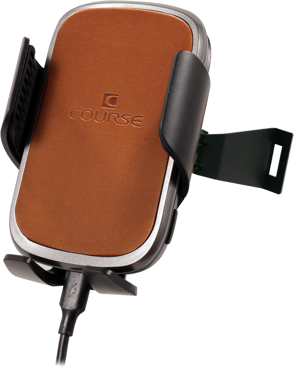 Course Motorsports DirectFit Phone Mount - Honda CR-V (2023+) Cradle Head - Charging Auto Closing (Tan) Right