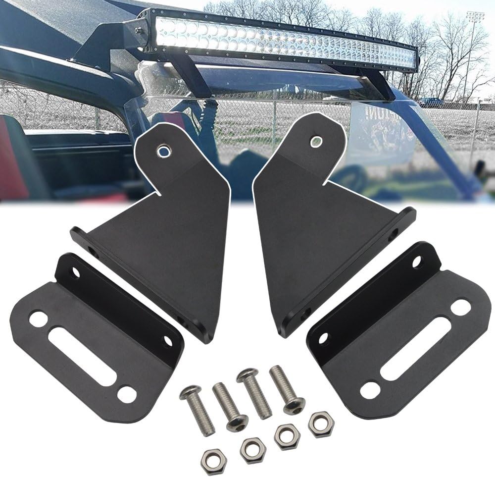 XJMOTO Upper Roof Front Windshield 40 inch LED Light Bar Mounting Bracket Compatible with Yamaha YXZ 1000R Models