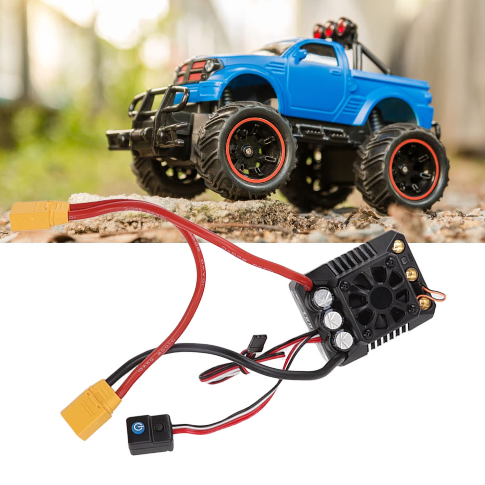 Regolatore Elettronico di velocità RC 160A 8S con Spina XT90 Sostituzione ESC per Auto RC per Lega ZD Racing /7 MX 07 MAX6 e con e M Regolatore Elettronico di velocità RCRC Car ESCRC Car ESC