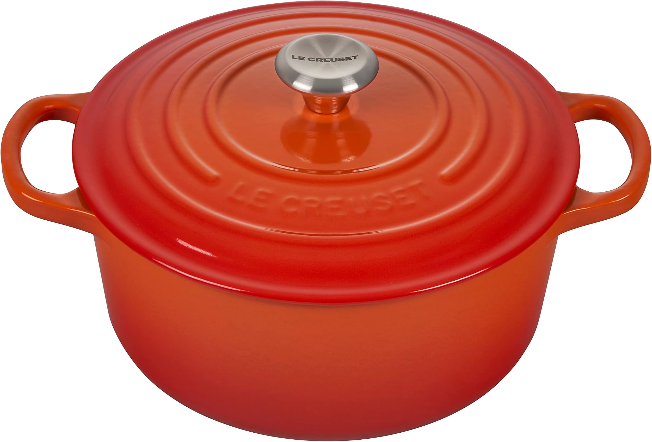 Cocotte ronde 22cm fonte émaillée, Le Creuset, port offert
