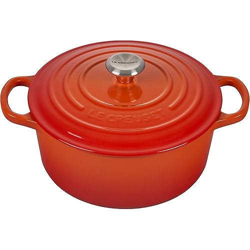 Le Creuset Enameled Cast Iron Signature Round Dutch Oven, 3.5 qt. , Flame