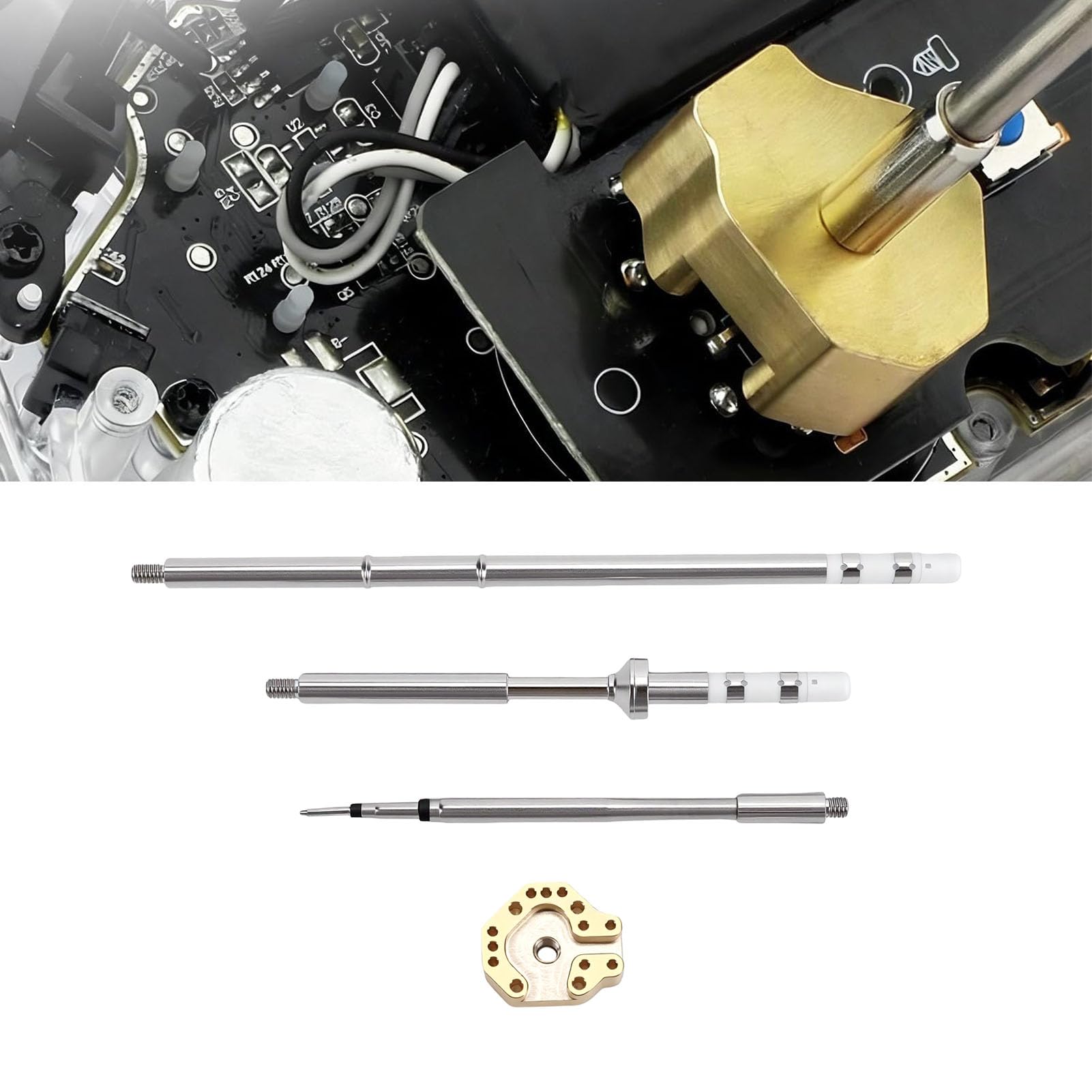Generic Kit Completo di Punte per Saldatura per Joystick a Riscaldamento Rapido per Stick Analogico Drift Fix Compatibile con le Principali Piattaforme 3 Punte in Rame